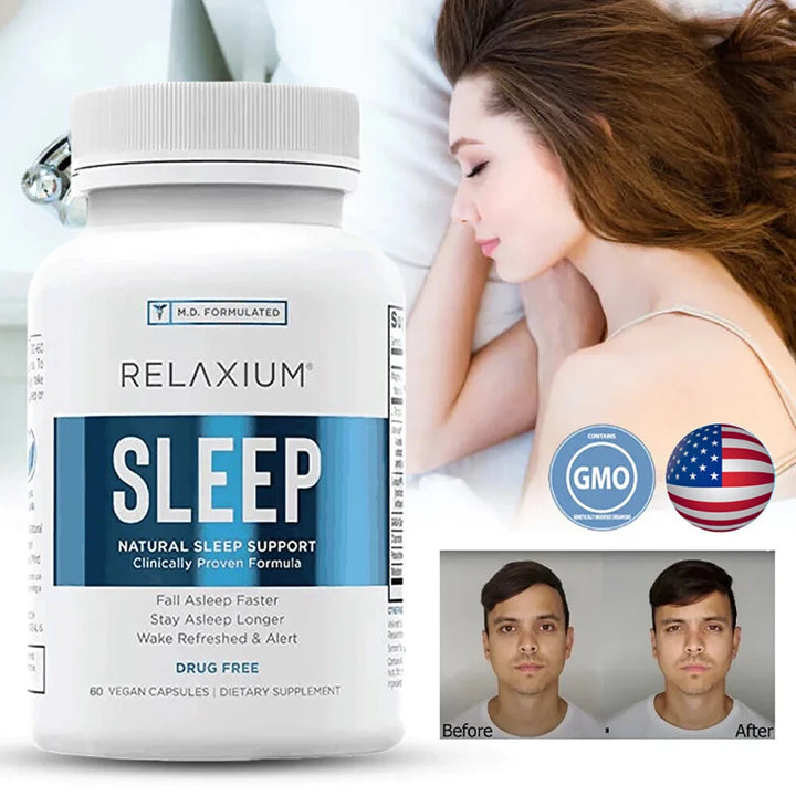 Relaxium Sleep, Helps Relax and Promote Natural Sleep, Sleep Aid 60 Capsules