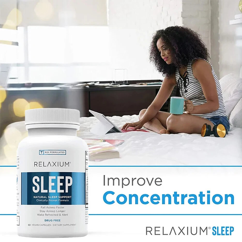 Relaxium Sleep, Helps Relax and Promote Natural Sleep, Sleep Aid 60 Capsules